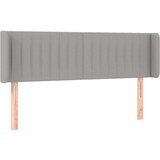  Uzglavlje s ušima svjetlosivi 147x16x78/88 cm od tkanine | shoptok.hr