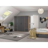 Rauch Möbel OMARA S KLASIČNIMI VRATI, siva, hrast artisan | Shoptok.si