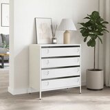  Komoda bijela 68x39x73,5 cm hladno valjani čelik | shoptok.hr