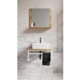 MID.YOU kopalnica bitila 60, bela, barva hrasta, 3-Delno | Shoptok.si