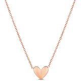 Vuch Ženska ogrlica Ember Rose Gold s motivom srca, 45 cm Slike