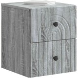  Noćni ormarić za montažu na zid Siva sonoma 33 x 34 5 x 40 cm | shoptok.hr