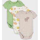 Sinsay Pamučni bodiji s motivom safari životinja 3 pack | shoptok.hr