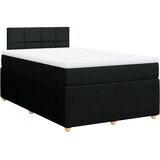 vidaXL Krevet s oprugama i madracem crni 120 x 200cm od tkanine | shoptok.hr
