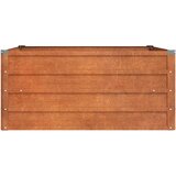  Povišena vrtna gredica boja hrđe 100x100x45 cm čelik COR-TEN | Eponuda.com