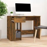  Radni stol boja dimljenog hrasta 100x50x75 cm konstruirano drvo | shoptok.hr