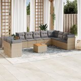  11-dijelni set vrtnih sofa od poliratana s jastucima bež | shoptok.hr
