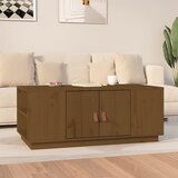 The Living Store Klubska mizica medeno rjava 100x50x41 cm trdna borovina - Klubska Mizica, (21574367) | Shoptok.si