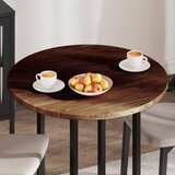  Gornji dio stola Tamno smeđa Ø 80 x 2,5 cm Čvrsto Hrastovo Drvo | shoptok.hr