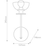 Elstead Lighting STENSKA SVETILKA Alora Mood 220-240 V E27 | Shoptok.si