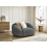 Bobochic Paris Siv fotelj iz tkanine bouclé Tina – | Shoptok.si