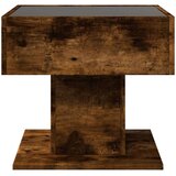 vidaXL Stolić za kavu LED boja hrasta 50x50x45 cm konstruirano drvo | shoptok.hr