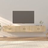  Zidni TV ormarići 3 kom boja hrasta sonome 100x34,5x40 cm Cijene
