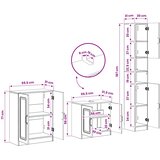  Set za kupaonicu od 3 dijela UTRECHT Betonska siva | shoptok.hr