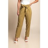 Fenzy Plus Size Hlače Z Visokim Pasom, Olivne | Shoptok.si