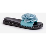 Boto FK1 Women's Sandals Decorated with Flowers Black Cellanen | Shoptok.si