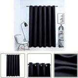  The Living Store Zatemnitvena zavesa s kovinskimi obročki črna 290x245 cm - Zavesa, (21744129) | Shoptok.si