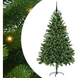 vidaXL Božično drevo med 300 LED z stojalom Zelena 180 cm PE | Shoptok.si