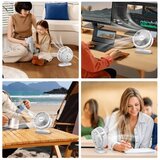 Aigostar Punjivi stoni ventilator 4W/5V 1500mAh beo | Eponuda.com