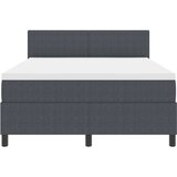  Krevet s podnicom s madracem Tamno siva 140x200 cm Žoržetska tkanina | shoptok.hr