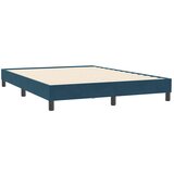 Box Spring krevet bez madraca tamnoplavi 140x210 cm samt | Eponuda.ba