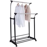 XXXL Mobilno Stojalo Za Obleke Swing 2, Črna, Krom | Shoptok.si