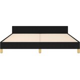  Za krevet s uzglavljem crni 180 x 200 cm od tkanine | shoptok.hr