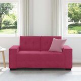  Dvojni kavč v vinsko rdeči barvi, 120 cm, iz žameta, (22054605) | Shoptok.si
