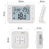 Sobni brezžični WiFi GoSmart termostat P56211 s programiranjem | Shoptok.si