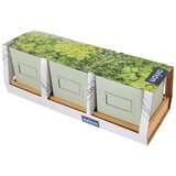 Orion Kovinski cvetlični lonci v kompletu 3 ks za zelišča Greenish – | Shoptok.si