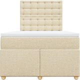 Krevet box spring s madracem krem 120 x 190 cm od tkanine | shoptok.hr