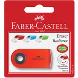 Gumica PLASTIČNA SLEEVE MINI FABER CASTELL 182413 BIJELO/PROZIRNO SORTIRANO BLISTER-EOL!! | Shoptok.si