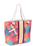  Torba za plažu s mandala uzorkom, koralna, 37 x 53 x 15 cm | shoptok.hr