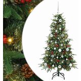 vidaXL Umjetno božićno drvce s nogom s stalakom Zelena 150 cm PE i PVC | shoptok.hr
