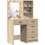  Toaletni stol 2 pcs Smeđa 50 x 41 x 135 cm Konstruirano drvo | shoptok.hr