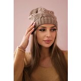 Kesi Cap with fleece Sylwia K244 dark beige | shoptok.hr