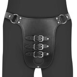 Ouch PU Leather Chastity Belt with Straps Black | Shoptok.si