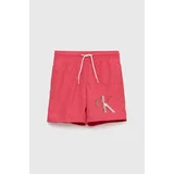 Calvin Klein Jeans Dječje kratke hlače za kupanje boja: ružičasta