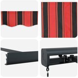 Tenda na uvlačenje narančasto-smeđa 4,5x3 m tkanina i aluminij | shoptok.hr