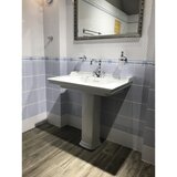 Vitra 7802-003-0001 Ricordi 80 x 53 cm keramični umivalnik z odprtino za armaturo retro izgleda | Shoptok.si