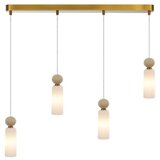  ITALUX PND-95331-4-BRSS - Luster na sajli SANTOS 4xG9/40W/230V zlatna | Eponuda.com