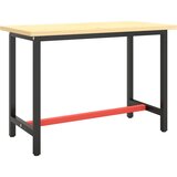  Okvir za radni stol mat crni i mat crveni 110x50x79 cm metalni | Eponuda.com