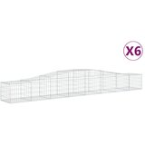  Lučne gabionske košare 6 kom 400x50x40/60 cm pocinčano željezo | Eponuda.ba