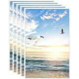 vidaXL Foto okvirji 5 kosov stenski/namizni beli 13x18 cm MDF | Shoptok.si