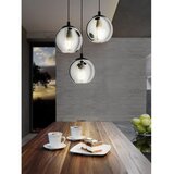 Eglo Ariscani visilica/3, e27, prom 425, crna/crno staklo | shoptok.hr