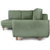 Bonami Selection Svijetlo zelena sklopiva kutna garnitura od samta (s lijevim kutom) Tori – | shoptok.hr