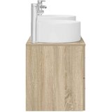  Set namještaja za kupaonicu 3 kom. Hrast sonoma Smeđa 49,5 x 44,5 x 65,5 cm | Shoptok.si