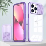 Onasi Lens Cover silikonski ovitek zaščita za iPhone 15 Pro - prozornen vijola | Shoptok.si