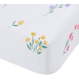 Catherine Lansfield Bela napenjalna enojna otroška rjuha 90x190 cm Bunny Tails Ditsy Flowers – | Shoptok.si
