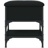  Klupa za cipele crna 42 x 42 x 45 cm od konstruiranog drva | shoptok.hr